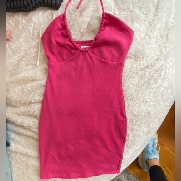 Princess Polly pink Clarke halter mini dress - Picture 2 of 3